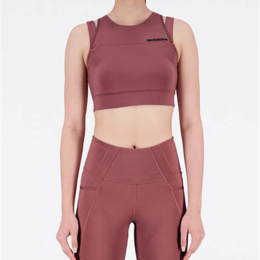 BNWT New Balance Shape Shield Set - Cropped Top + 7/8 High Rise Pocket T…